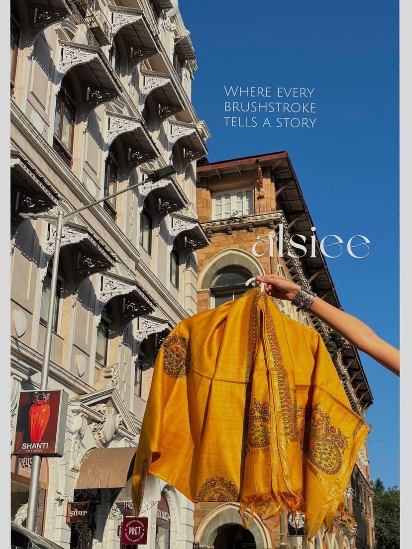 Artisan Soul Muga Silk Dupatta