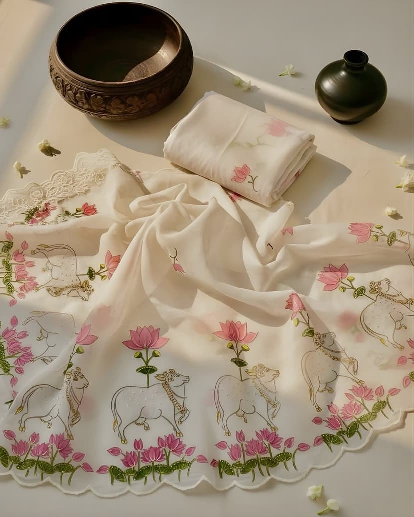 Kamadhenu Chanderi Cotton Dupatta